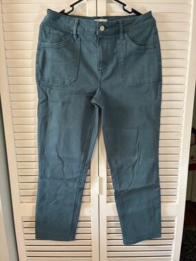 Women's Teal High-Rise Stretch Jeans